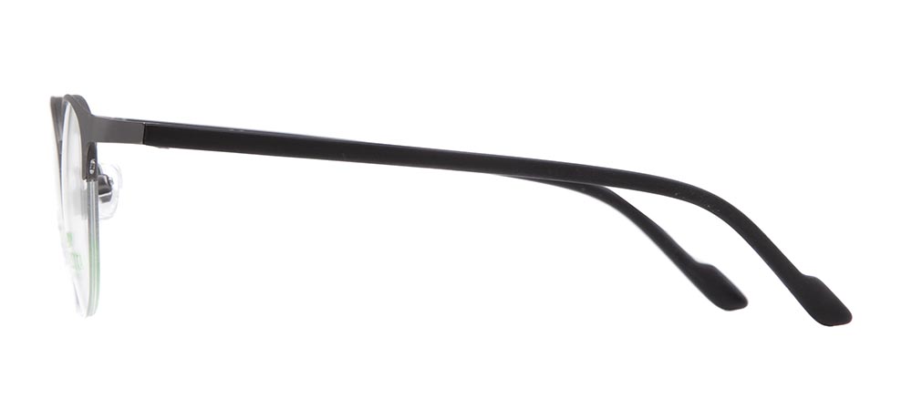 CARETTA Eyeglasses Teenage Man,Woman,Unisex Oval Half Framed Metal Unfiltered CRTTA 7875-C.M02